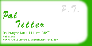 pal tiller business card